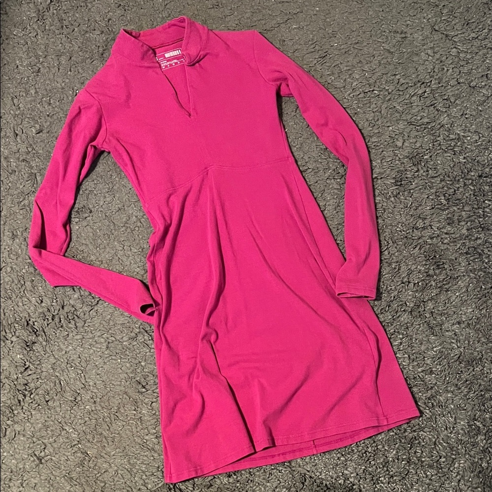Pink Long Sleeve Dress
